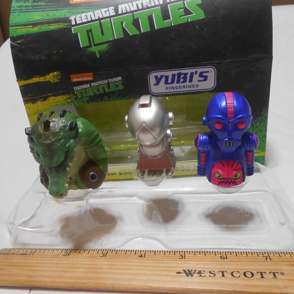 NEW TMNT nickelodeon Yubi's Fingerines LE 1 of 500 pcs Leatherhead Kraang Mouser - Picture 8 of 9